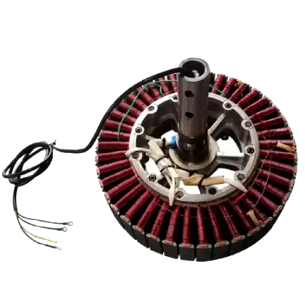 Vista frontal motor magnetos permanentes